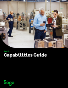 Sage X3 Capabilities Guide